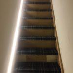 LED lights in stairs